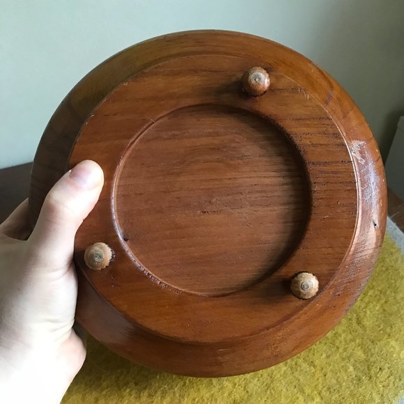 Vintage Mid Century Modern Covered Catch All Bowl - Picture 6 of 6